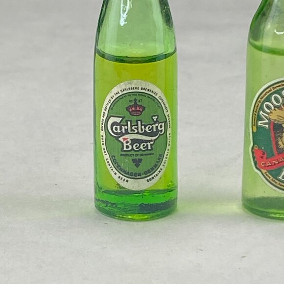 Vintage Carlsberg Beer and Moosehead Beer  3" Bottle Lot of 2 - Picture 2 of 11